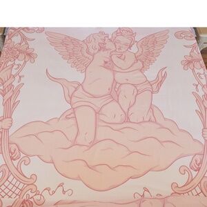 Cherub Love  Queen Bed Sheet Set   New